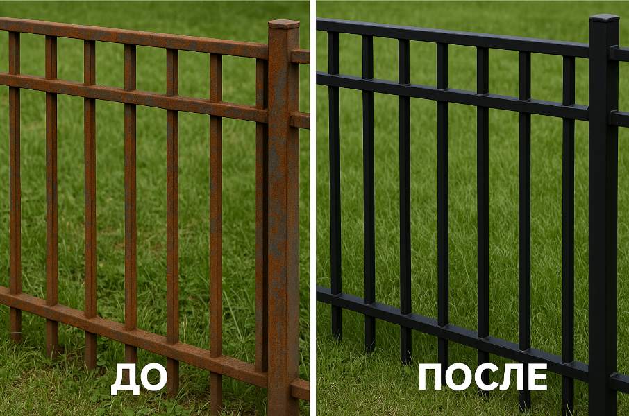порошковая покраска ограждений спб